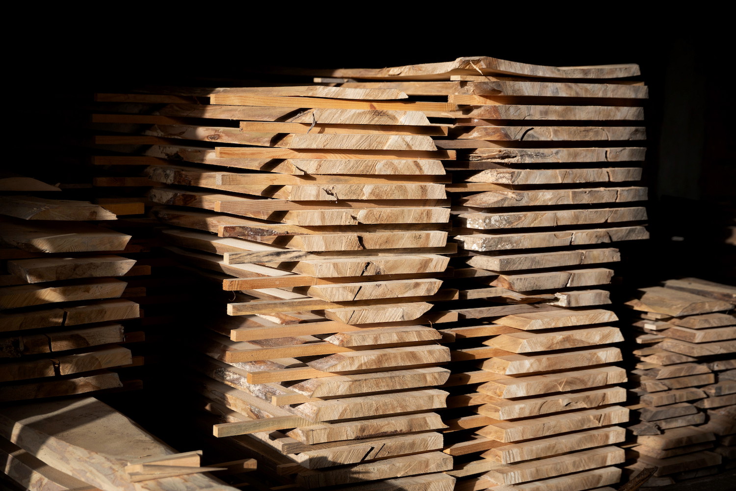 Holzlager Schweizer Eiche