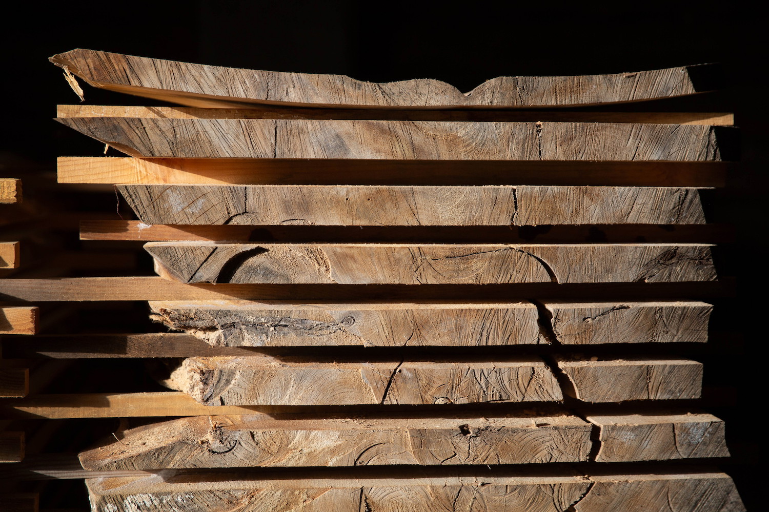 Holzlager Schweizer Eiche